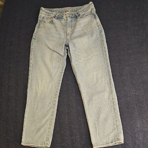 Anerican Eagle Light Blue Strigid/Mom Jeans Size 8